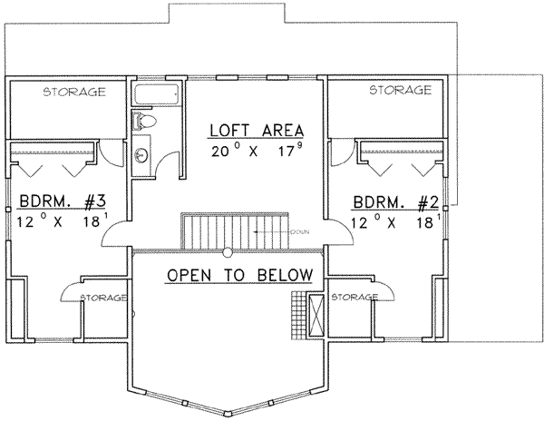 Traditional Style House Plan - 3 Beds 2.5 Baths 2281 Sq/Ft Plan #117 ...