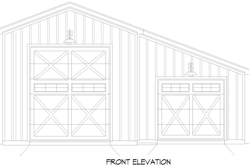 Dream House Plan - Exterior - Front Elevation 3 for Contemporary House Plan #932-1011, 0 bath