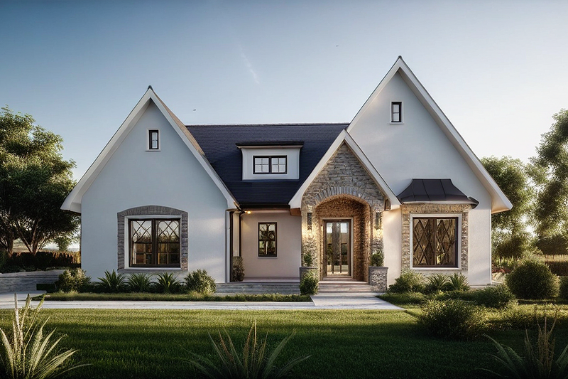 Farmhouse Style House Plan - 3 Beds 2 Baths 1526 Sq/Ft Plan #1109-16 Photo