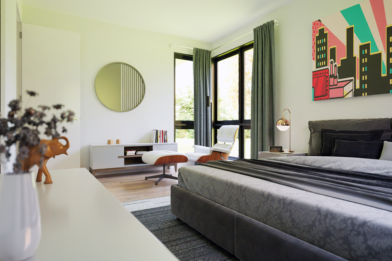 House Blueprint - Interior - Master Bedroom for Contemporary House Plan #48-1203 - 3 bed, 2 bath