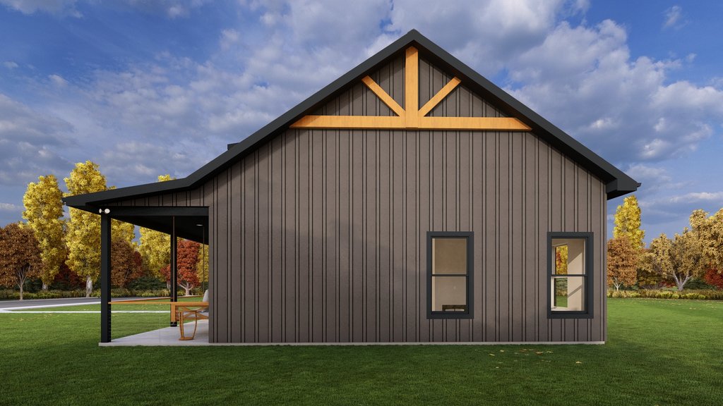 Exterior - Other Elevation 1 for Farmhouse House Plan #1127-15 - 2 bed, 2 bath