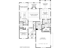 Floor Plan - Main Floor for Farmhouse House Plan #927-1002 - 4 bed, 4 bath