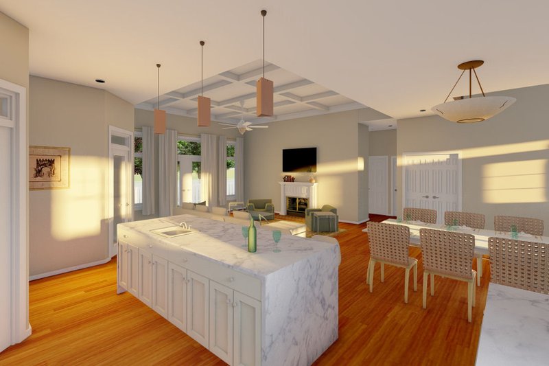 House Blueprint - Interior - Dining Room for Farmhouse House Plan #126-240 - 3 bed, 2.5 bath