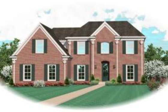 Exterior - Front Elevation for European House Plan #81-974 - 3 bed, 3 bath