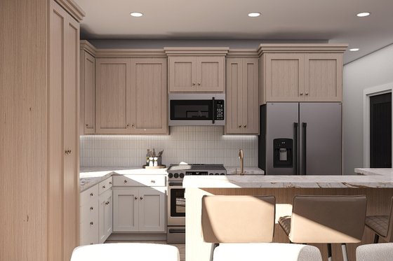Interior - Kitchen for Traditional House Plan #455-729 - 3 bed, 2 bath