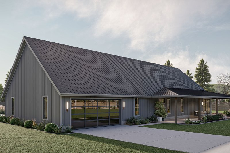 Architectural House Design - Exterior - Other Elevation for Barndominium House Plan #455-531 - 3 bed, 2 bath