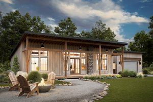 House Plan Design - Cottage Exterior - Front Elevation Plan #1114-57