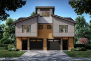 Contemporary Style House Plan - 3 Beds 2.5 Baths 2718 Sq/Ft Plan #112-181 