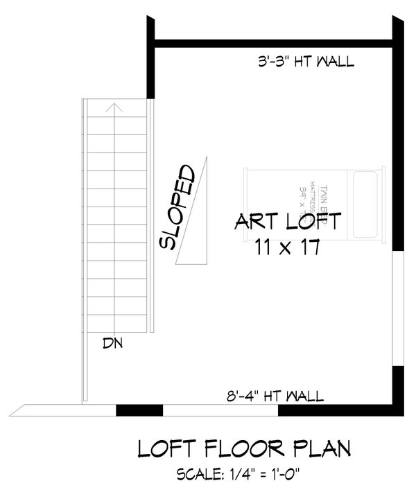 House Blueprint - Contemporary Floor Plan - Upper Floor Plan #932-1321