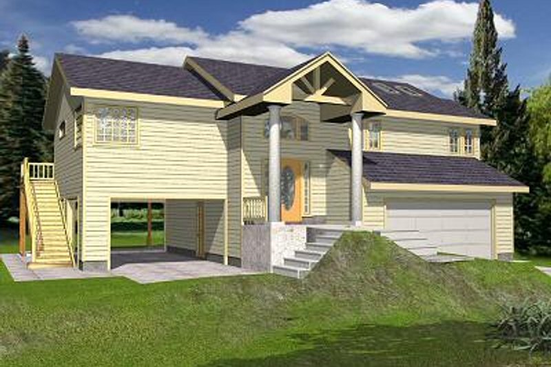 Dream House Plan - Beach Exterior - Front Elevation Plan #117-527