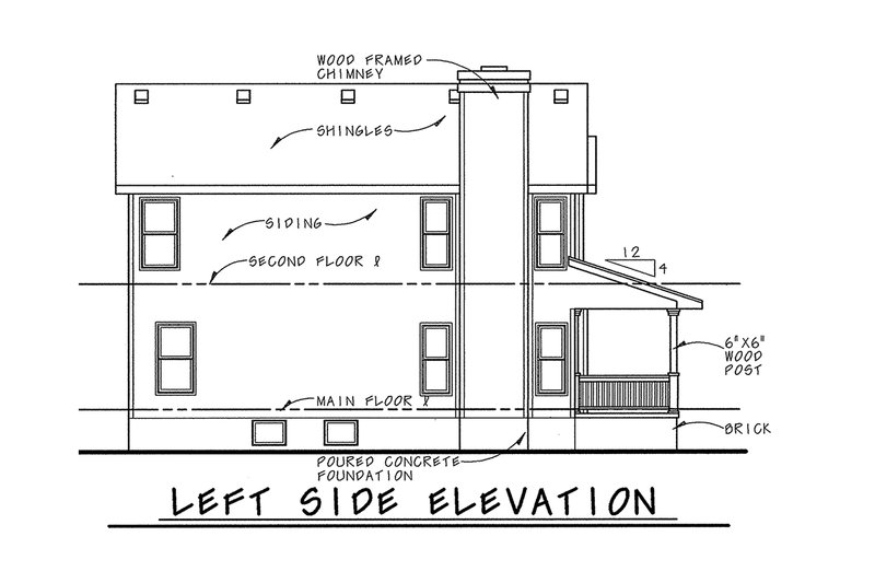 Home Plan - Exterior - Other Elevation for Country House Plan #20-2218 - 3 bed, 2.5 bath