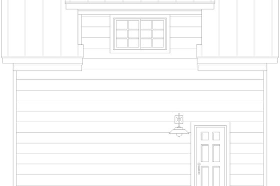 Exterior - Other Elevation for Southern House Plan #932-1071, 0 bath