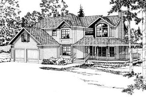Traditional Exterior - Front Elevation Plan #124-153