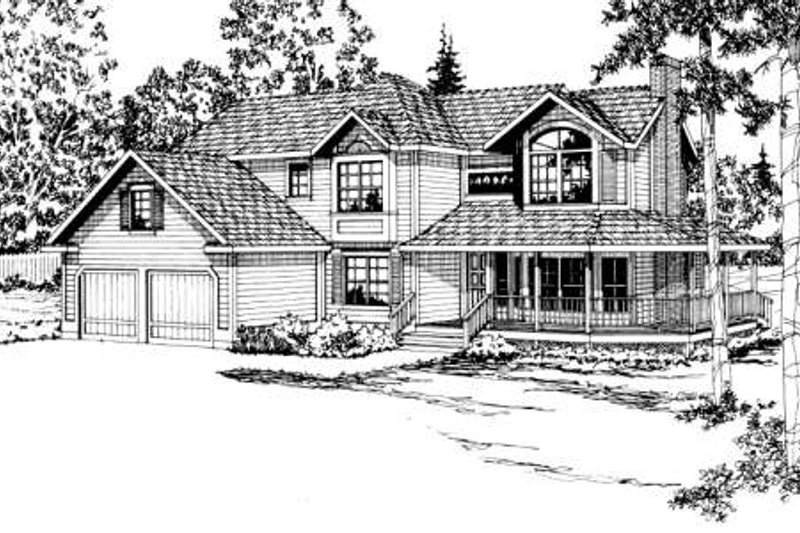Traditional Style House Plan - 4 Beds 2.5 Baths 2599 Sq/Ft Plan #124-153