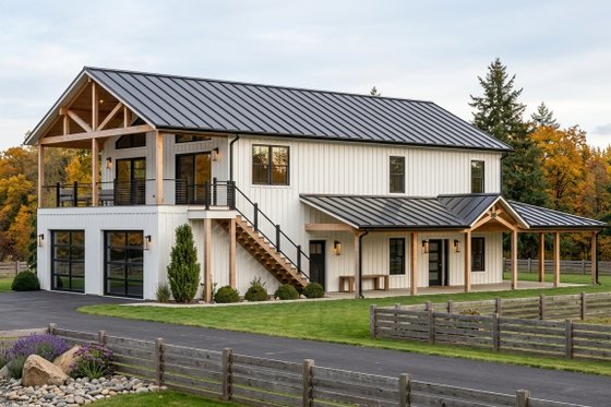 Two-Story Barndominium Plan