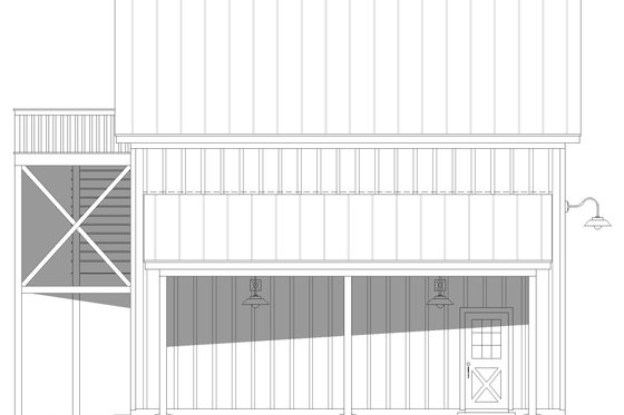 Exterior - Other Elevation for Country House Plan #932-870, 1.5 bath