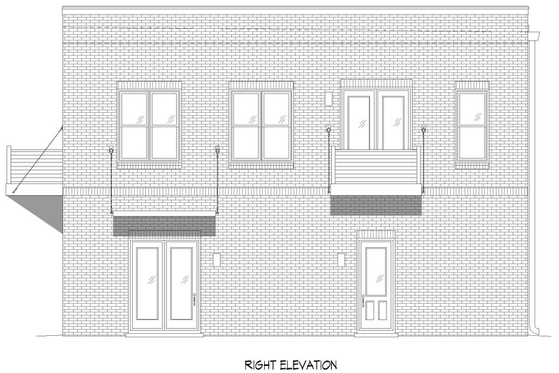 Home Plan - Exterior - Other Elevation 1 for Contemporary House Plan #932-524 - 2 bed, 2.5 bath