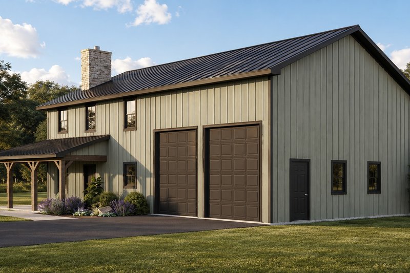 House Blueprint - Exterior - Other Elevation for Barndominium House Plan #1064-511 - 3 bed, 2.5 bath