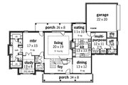 Colonial Style House Plan - 4 Beds 3 Baths 2932 Sq/Ft Plan #45-332 