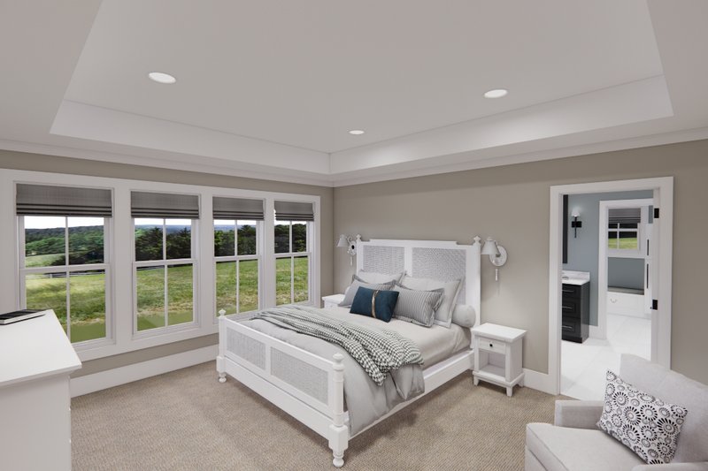 Dream House Plan - Interior - Master Bedroom for Farmhouse House Plan #51-1564 - 4 bed, 3.5 bath