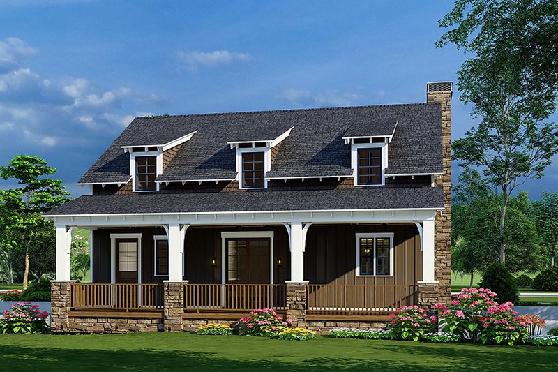 Dream House Plan - Exterior - Rear Elevation for Farmhouse House Plan #923-245 - 3 bed, 3.5 bath