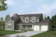 Traditional Style House Plan - 4 Beds 2.5 Baths 2751 Sq/Ft Plan #57-542 