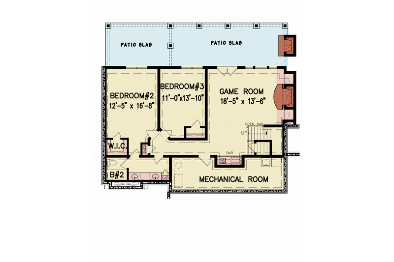 House Plan Design - Floor Plan - Upper Floor for Traditional House Plan #54-705 - 3 bed, 2 bath