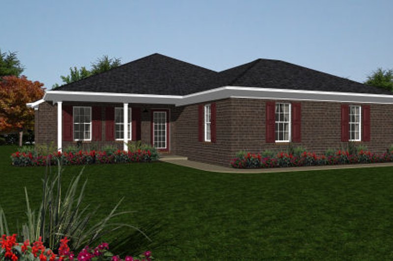 Architectural House Design - Ranch Exterior - Front Elevation Plan #14-244