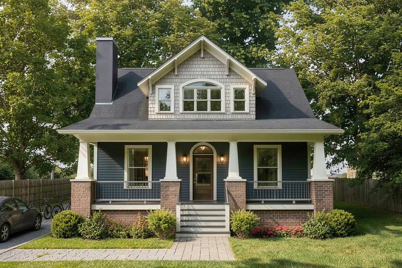 House Design - Exterior - Front Elevation 3 for Craftsman House Plan #79-361 - 4 bed, 2.5 bath