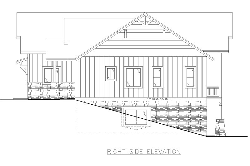 House Design - Exterior - Other Elevation 1 for Craftsman House Plan #117-1034 - 3 bed, 2.5 bath