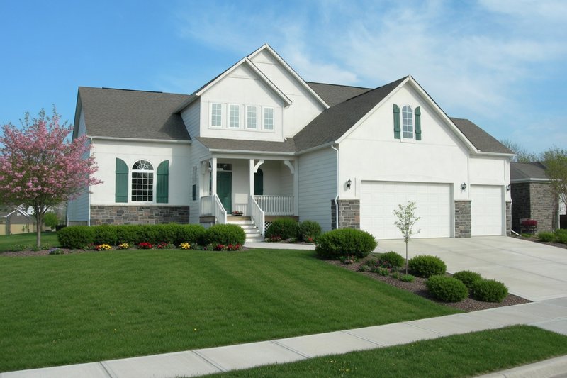 Architectural House Design - Exterior - Front Elevation 4 for European House Plan #20-244 - 3 bed, 2.5 bath