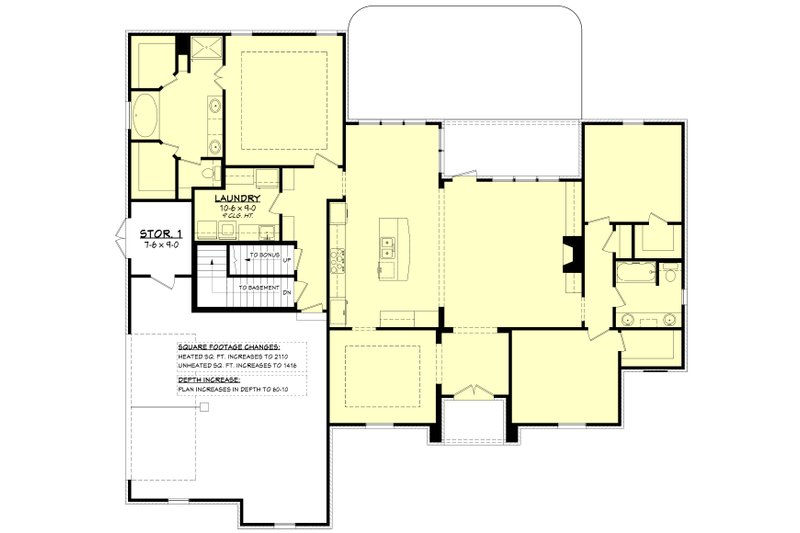 House Plan Design - Floor Plan - Other Floor for European House Plan #430-94 - 3 bed, 2 bath
