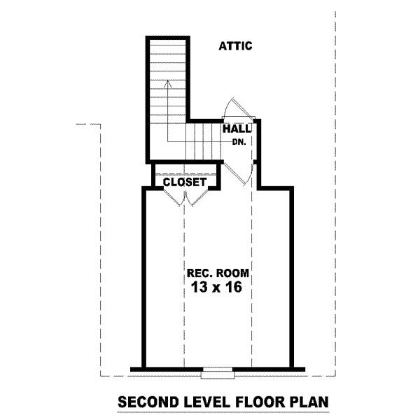 European Floor Plan - Upper Floor Plan #81-1437