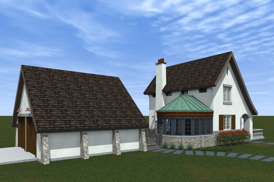 Exterior - Outdoor Living 3 for Traditional House Plan #933-2 - 3 bed, 2.5 bath
