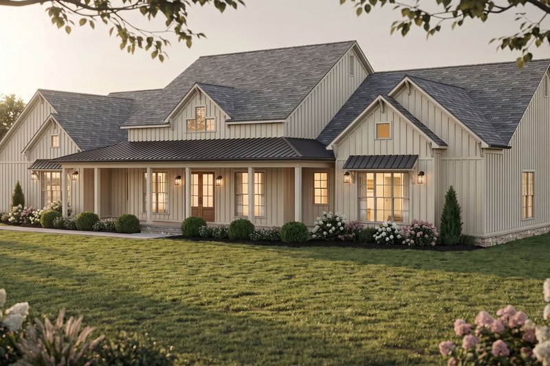 House Blueprint - Exterior - Other Elevation for Farmhouse House Plan #923-493 - 4 bed, 4.5 bath