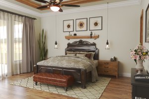 Interior - Master Bedroom for Craftsman House Plan #54-571 - 4 bed, 2.5 bath