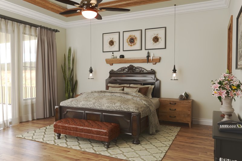 Dream House Plan - Interior - Master Bedroom for Craftsman House Plan #54-571 - 4 bed, 2.5 bath
