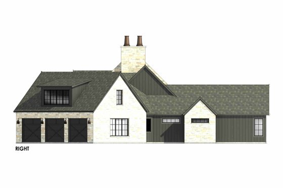 Exterior - Other Elevation 1 for European House Plan #1096-22 - 4 bed, 4.5 bath