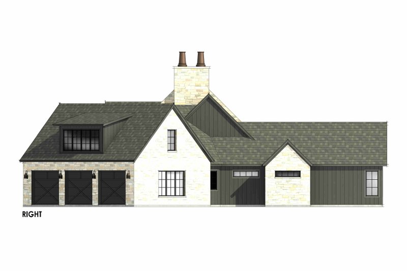 House Design - Exterior - Other Elevation 1 for European House Plan #1096-22 - 4 bed, 4.5 bath