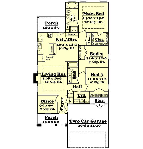 Cottage Style House Plan 3 Beds 2 Baths 1700 Sq Ft Plan 430 25 Homeplans Com Cottage Style House Plan 3 Beds 2 Baths 1700 Sq Ft Plan 430 25 Homeplans Com