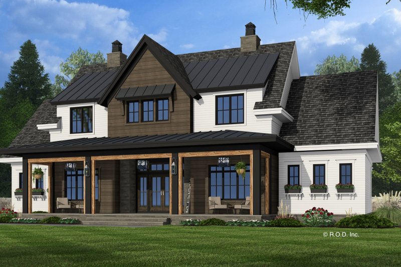 Home Plan - Exterior - Front Elevation 4 for Farmhouse House Plan #51-1254 - 5 bed, 4.5 bath