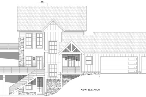 Exterior - Other Elevation 1 for Contemporary House Plan #932-1170 - 4 bed, 4 bath