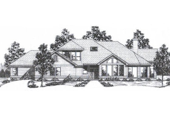 Exterior - Front Elevation for Traditional House Plan #52-224 - 3 bed, 3.5 bath
