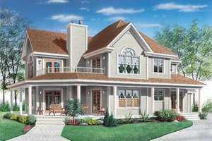 Exterior - Other Elevation for Country House Plan #23-286 - 3 bed, 2.5 bath
