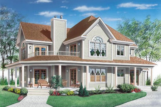 Exterior - Other Elevation for Country House Plan #23-286 - 3 bed, 2.5 bath