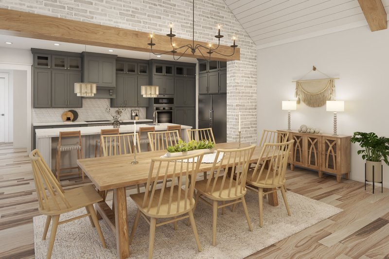 Dream House Plan - Farmhouse Interior - Dining Room Plan #430-406