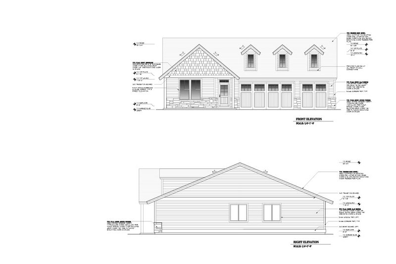 House Design - Exterior - Other Elevation for Craftsman House Plan #53-735 - 4 bed, 2 bath