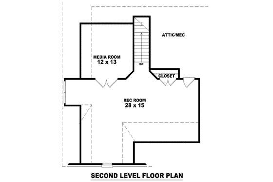 Floor Plan - Other Floor for European House Plan #81-1154 - 3 bed, 3 bath