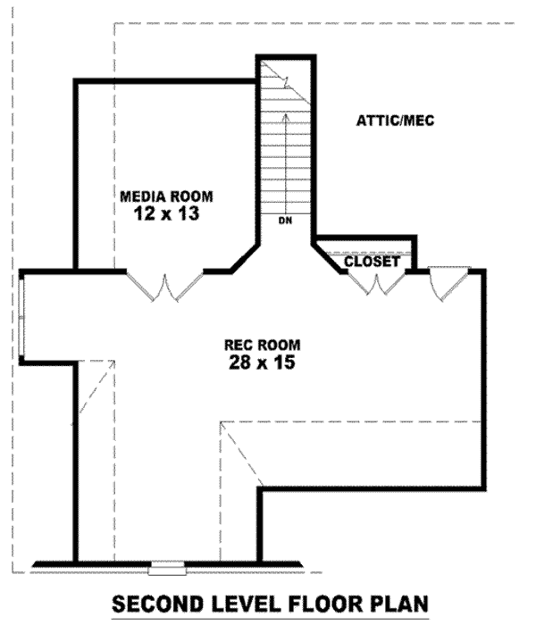 Floor Plan - Other Floor for European House Plan #81-1154 - 3 bed, 3 bath