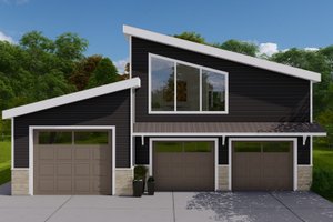 Modern Exterior - Front Elevation Plan #1060-155